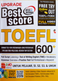 Image of Upgrade Best Score TOEFL